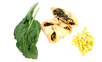 Corn & Spinach Parcel